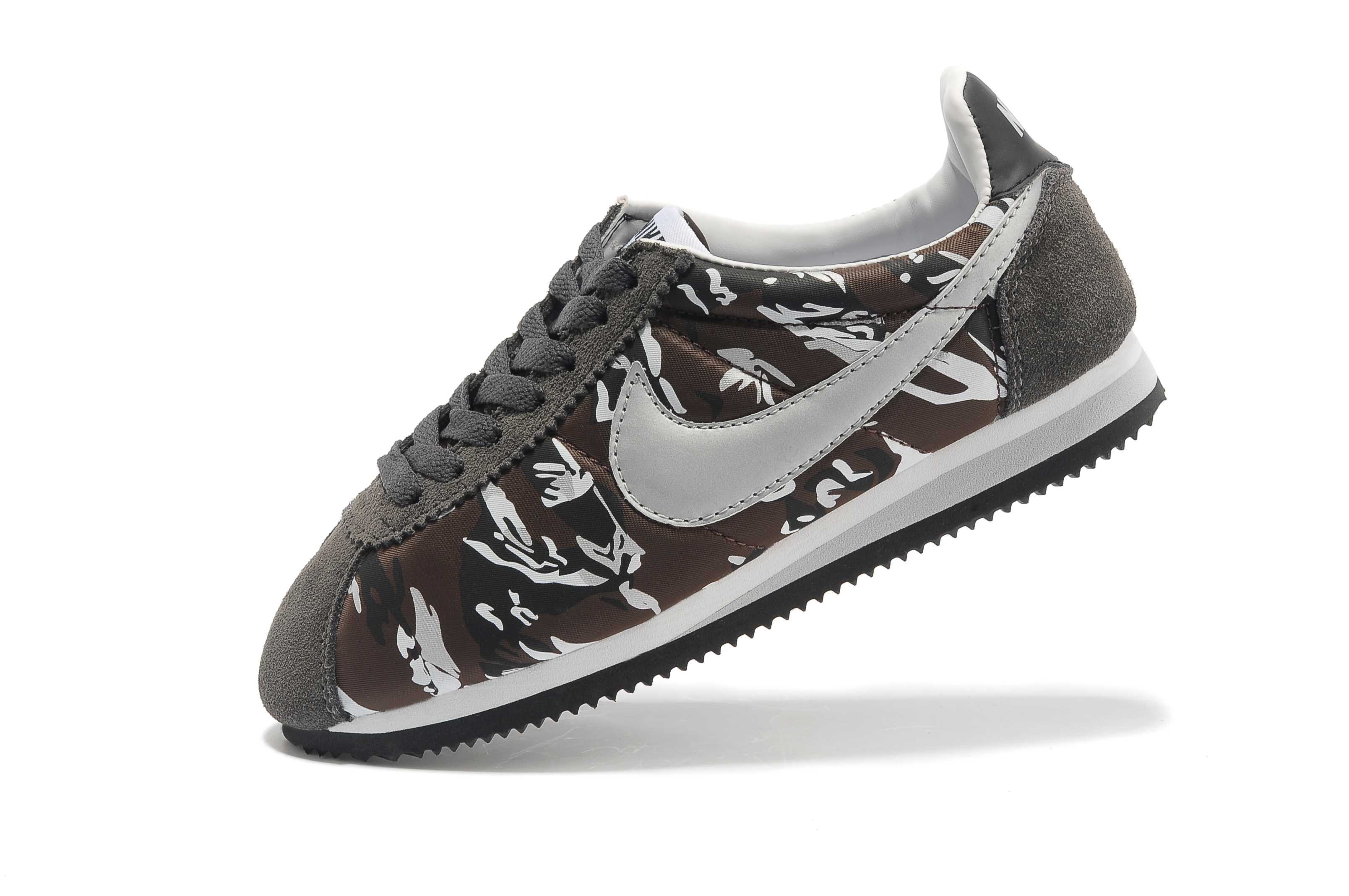 NIKE CORTEZ NYLON PRM femme nike cortez vintage nylon Grey Camouflage 2012